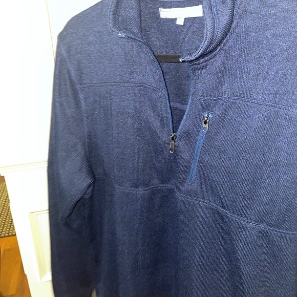Men's collared quarter zip blue sweatshirt XL by Royal Class in Exc Condition - Picture 2 of 10